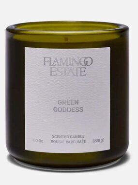 FLAMINGO ESTATE Green Goddess Scented Candle 8oz. w/box NIB - 25% OFF!
